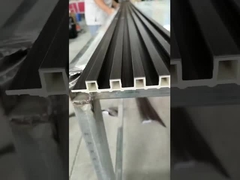 WPC ızgara duvar panelleri çıta 3D duvar panelleri su geçirmez pvc yivli paneller