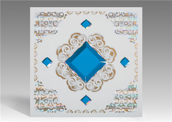 Damla Tavan için Ekonomik Nem Dayanıklı Tavan Fayans 2.35 Kg / M2