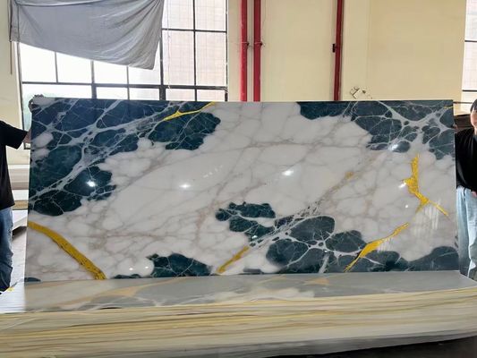 Waterproof Pvc Solid Uv Marble Sheets For Wall Decorative 1220х2440х3mm