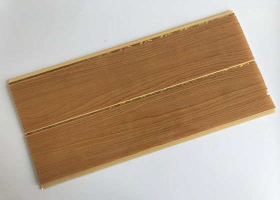 Orta Oluk Baskı PVC Ahşap Paneller Temiz Yüzey Yangın Geciktirici Silin