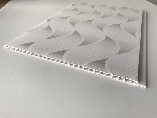 Popüler renkli tasarımlar Tavan ve duvar için PVC panelleri Dalga Yazdırılmış Pvc Banyo Duvar Panelleri Banyo için su geçirmez panel panelleri