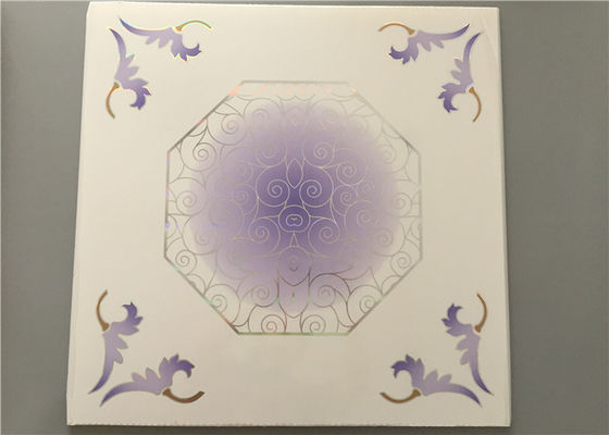 595*595mm tavan tahtaları Araç bahçesi / garaj / banyo için çevre dostu modern askılı tavan karoları