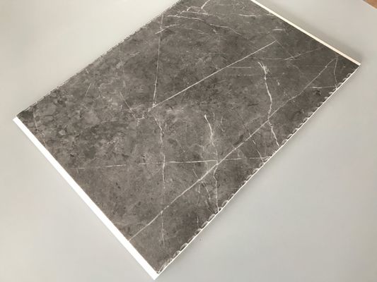 İç dekorasyon için yüksek darbe dayanıklı PVC garaj duvar panelleri Mermer Renkli bambu lif duvar paneli