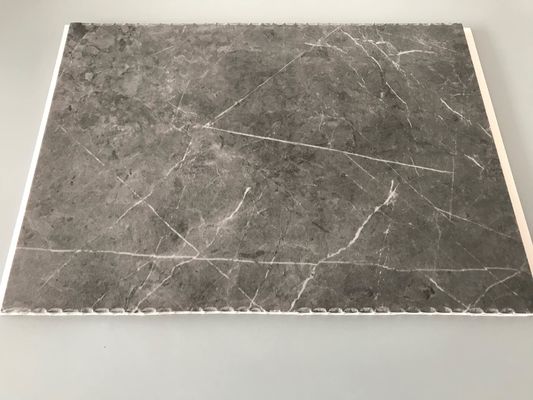 İç dekorasyon için yüksek darbe dayanıklı PVC garaj duvar panelleri Mermer Renkli bambu lif duvar paneli