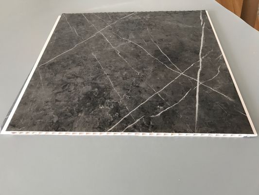 İç dekorasyon için yüksek darbe dayanıklı PVC garaj duvar panelleri Mermer Renkli bambu lif duvar paneli