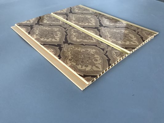 Restoran Dekorasyon için 200 × 6mm Baskı Altın Hat Tavan PVC Paneller