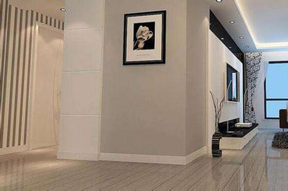 Floor Edge Protection Pvc Flexible Skirting Board Fireproof 10mm Thickness