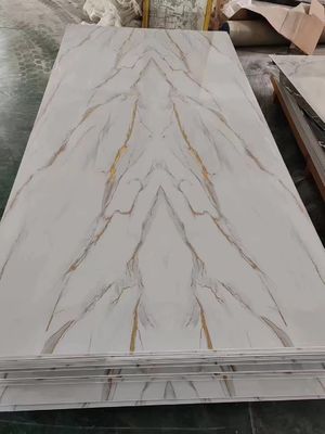 UV mermer levhalar arka plan için 3 mm kalınlığında PVC katı kaplama