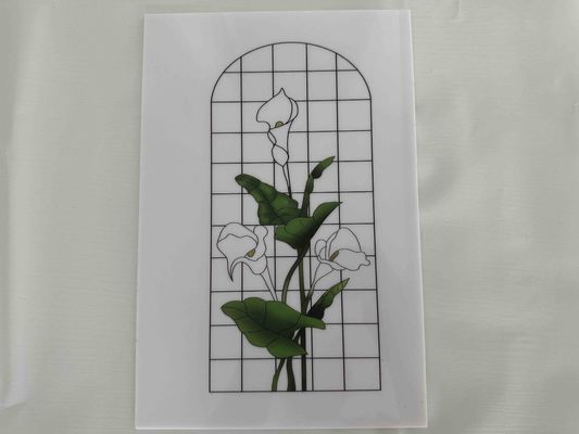 UV Baskı Polistiren Yapraklar 3B Baskı Dekoratif PS Yapraklar Beyaz Renkli Reklam Panosu