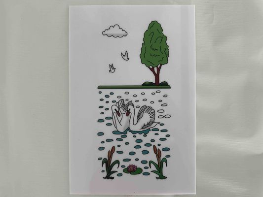 UV Baskı Polistiren Yapraklar 3B Baskı Dekoratif PS Yapraklar Beyaz Renkli Reklam Panosu