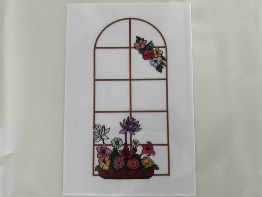 UV Baskı Polistiren Yapraklar 3B Baskı Dekoratif PS Yapraklar Beyaz Renkli Reklam Panosu