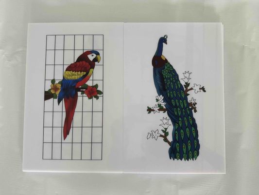 Renkli Polistiren Plastik Yapraklar Dekoratif Kapı Bölme Panelleri Plastik Kapı Panelleri Dekoratif Baskı PS Yapraklar