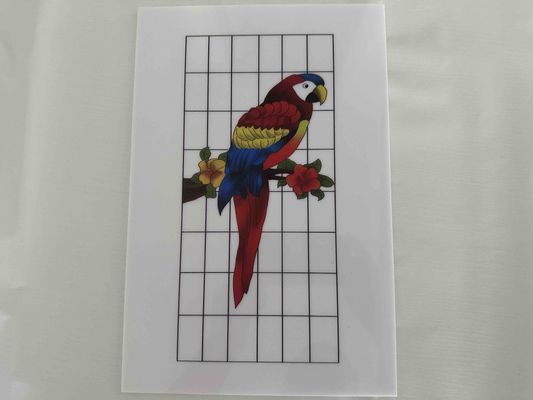 Renkli Polistiren Plastik Yapraklar Dekoratif Kapı Bölme Panelleri Plastik Kapı Panelleri Dekoratif Baskı PS Yapraklar