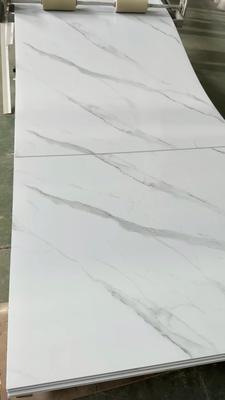 3mm White PVC Wall Panel 1220*2440mm uv marble sheets Board For Interior Decorative Wall