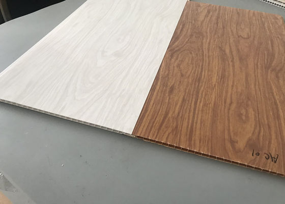 Otel Lobisinde İçin Yüksek Parlak Baskı PVC Ahşap Paneller Tavan Duvar Kaplama Dekorasyon