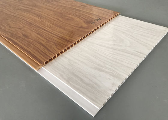 Otel Lobisinde İçin Yüksek Parlak Baskı PVC Ahşap Paneller Tavan Duvar Kaplama Dekorasyon