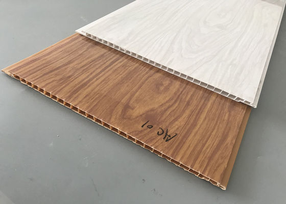 Otel Lobisinde İçin Yüksek Parlak Baskı PVC Ahşap Paneller Tavan Duvar Kaplama Dekorasyon