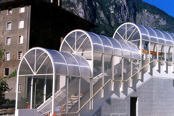 Sunproof Lexan İkiz Duvar Polikarbon Levha, Şeffaf Polikarbonat Paneller 4mm