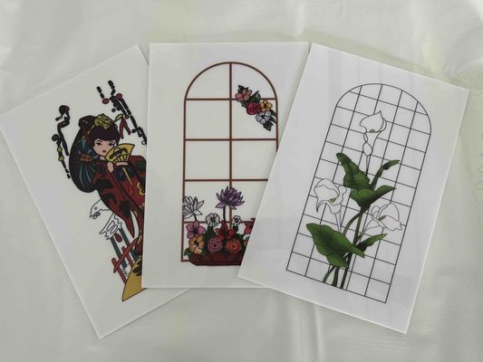 UV Baskı Polistiren Yapraklar 3B Baskı Dekoratif PS Yapraklar Beyaz Renkli Reklam Panosu