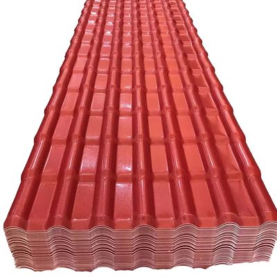 ASA Kaplama Kolonial Tejas PVC UPVC çatı levhaları İnşaat malzemesi Dış Çatı İspanyol PVC Dalga Sentetik reçine fayansları